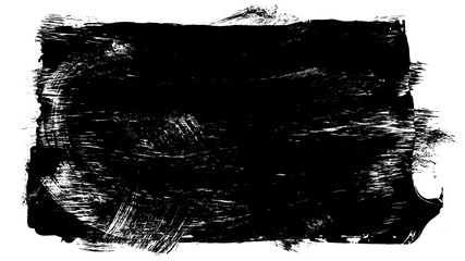 Brush stroke and texture. Smear brush on a white background.