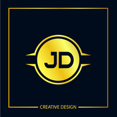 Initial Letter JD Logo Template Design Vector Illustration
