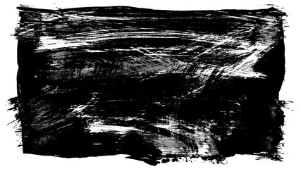 Brush stroke and texture. Smear brush on a white background.