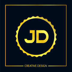 Initial Letter JD Logo Template Design Vector Illustration