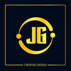 Initial Letter JG Logo Template Design Vector Illustration