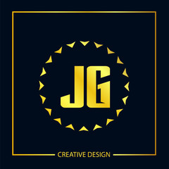 Initial Letter JG Logo Template Design Vector Illustration