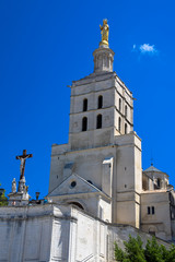 The Palais des Papes in the city of Avignon in Provence, France