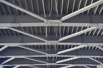 abstract elements of iron bridge