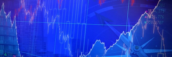 Composite image of compass with justice text