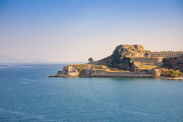 Old Venetian fortress and at Corfu, Ionian Islands in Greece