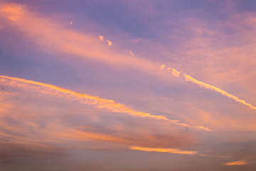 Naklejka na ściany i meble clouds pink blue sky sunrice background