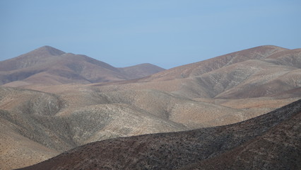 Beatiful landscape of mountains in Fuerteventura,Canary Islands,spain