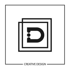 Initial Letter D Logo Template Design Vector Illustration