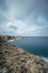 Fototapeta na wymiar Fornells, Menorca, Long Exposure 25 sec