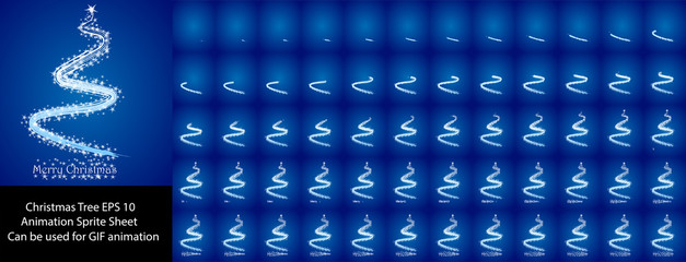 Christmas Santa Laughing and wishing animation sprite sheet, Can be used for GIF animation