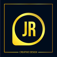 Initial Letter JR Logo Template Design Vector Illustration