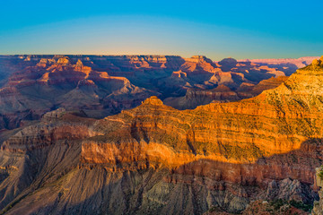 Grand Canyon at Mathers point in sunset
