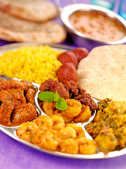 THALI ON PURPLE