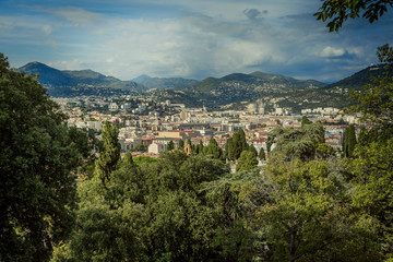 Fototapeta na wymiar Nice Panorama, French Alps