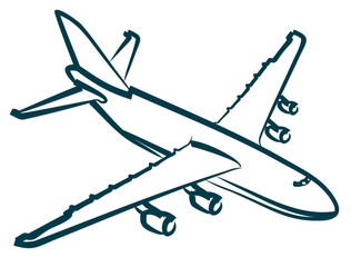 Sketch of passenger liner. 