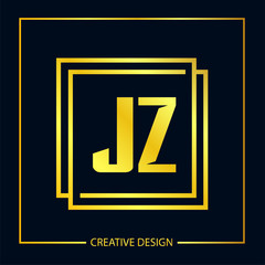 Initial Letter JZ Logo Template Design Vector Illustration