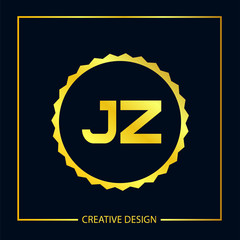 Initial Letter JZ Logo Template Design Vector Illustration