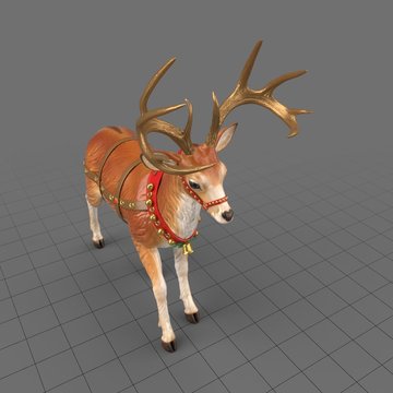 Reindeer statue standing 5