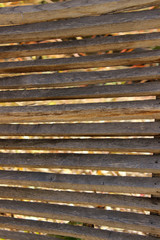 Cropped Shot Of An Old Wooden Shutters. Wooden Background, Vertical View.
