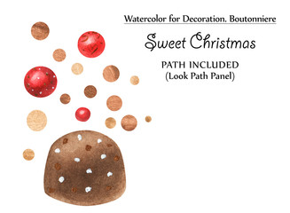 Sweet vignettes with chocolates and golden dots