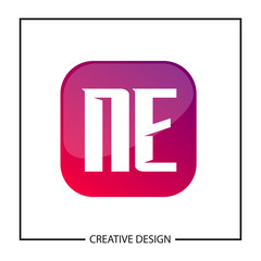 Initial Letter NE Logo Template Design Vector Illustration