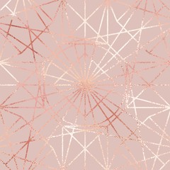 Rose gold. Elegant vector pattern for design
