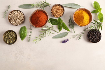 Spices and herbs.