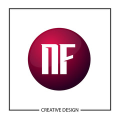 Initial Letter NF Logo Template Design Vector Illustration