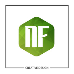 Initial Letter NF Logo Template Design Vector Illustration