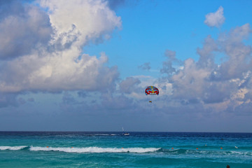 parasailing on beach