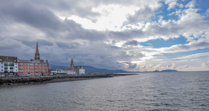 Largs from the Pierhead Looking South to the Church Spiers of the Town