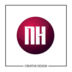 Initial Letter NH Logo Template Design Vector Illustration
