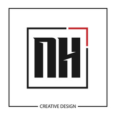 Initial Letter NH Logo Template Design Vector Illustration
