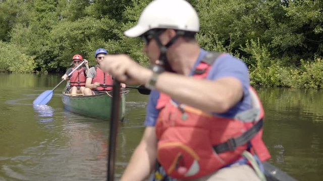 Canoe session on the river