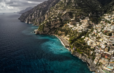 Fototapeta na wymiar Positano coastline