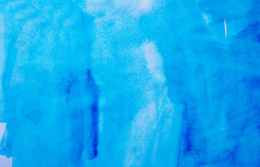 Abstract blue background in watercolor style