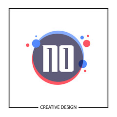 Initial Letter NO Logo Template Design Vector Illustration