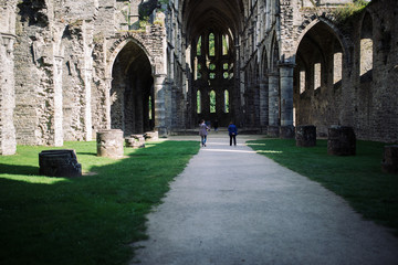 Ruins of an old Abbeye in Belgium