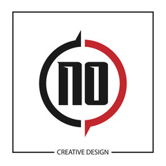 Initial Letter NO Logo Template Design Vector Illustration