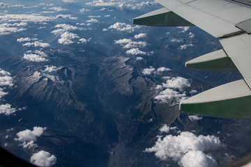 Obraz premium aerial view from the plane