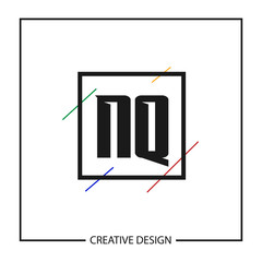 Initial Letter NQ Logo Template Design Vector Illustration