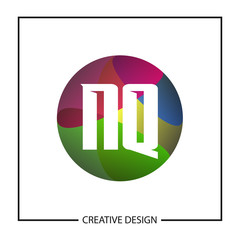 Initial Letter NQ Logo Template Design Vector Illustration