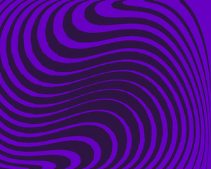 Abstract pattern. Texture with wavy, curves lines. Optical art background. Vector illustration  