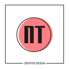 Initial Letter NT Logo Template Design Vector Illustration