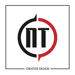 Initial Letter NT Logo Template Design Vector Illustration