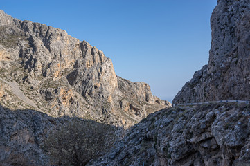 Fototapeta na wymiar Kourtaliotiko gorge (canyon), Crete island, Greece