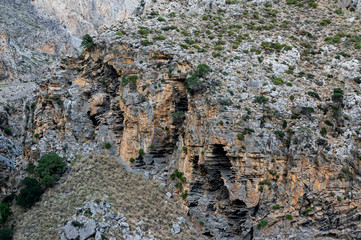 Kourtaliotiko gorge (canyon), Crete island, Greece