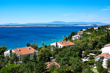 Fototapeta na wymiar Resort area in the North Adriatic sea coast of Croatia