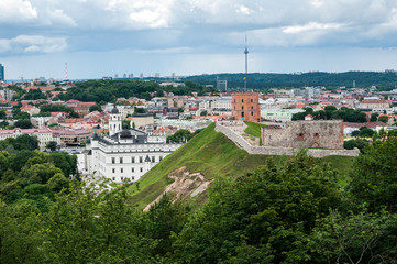 Fototapeta na wymiar A view of Vilnius old town, Lithuania